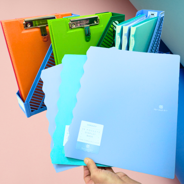 Bìa File Lá A4 Kinary Lưu Trữ Tài liệu 30 Lá 40 Lá Morandi Màu Pastel Siêu Xịn