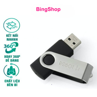 USB 16GB ROBOT RF108/RF116 2.0 Tốc Độ Ghi Hơn 6M/S – Tốc Độ Đọc Hơn 10M/S - BẢO HÀNH 12 THÁNG