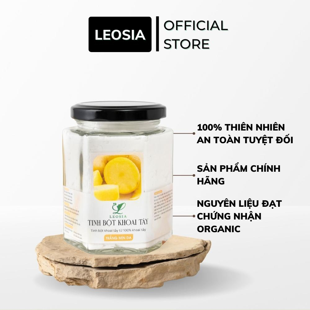 Hũ bột Khoai Tây đắp mặt nạ hữu cơ Leosia nguyên chất 140G | 100% Organic