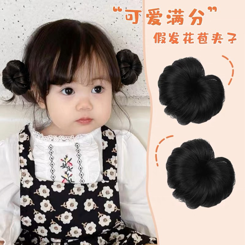 Kẹp búi tóc giả 2 bên cho bé MyBaby