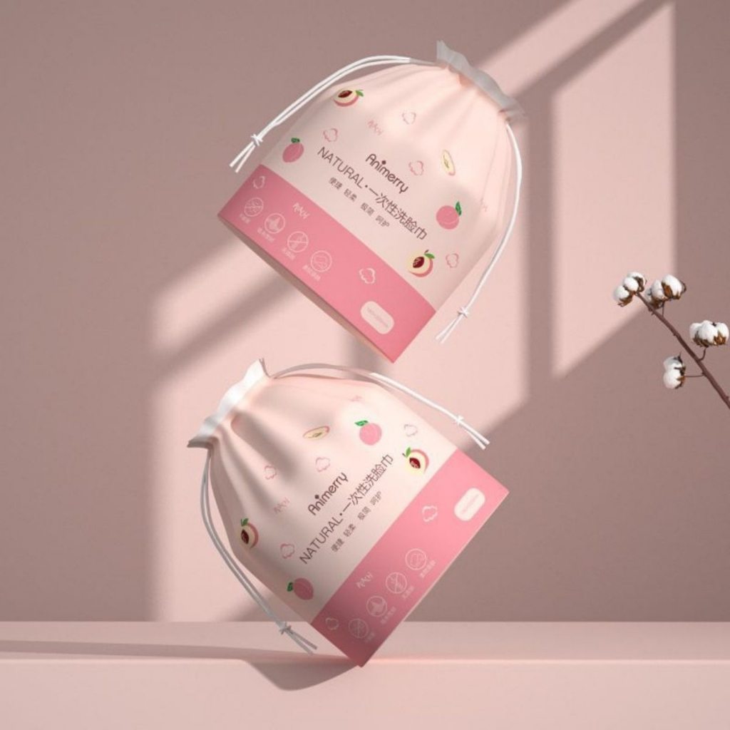 Bông khăn tẩy trang, khăn cuộn đa năng, bông tẩy trang, bông tẩy trang đa năng dạng cuộn animerry tẩy trang tiện lợi