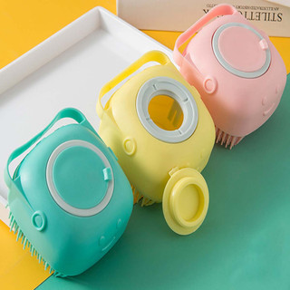 Bàn Chải Tắm Cho Chó Poodle Mèo Thú Cưng Silicon Silicone Cọ Chà Lưng Nhật Bản Massage Tạo Bọt Toàn Thân Pet Lông Mềm