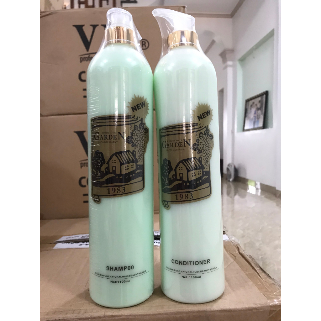 Dầu gội Garden thương Đức chính hãng, dầu gội dầu cá ngựa chai to 1100 ml