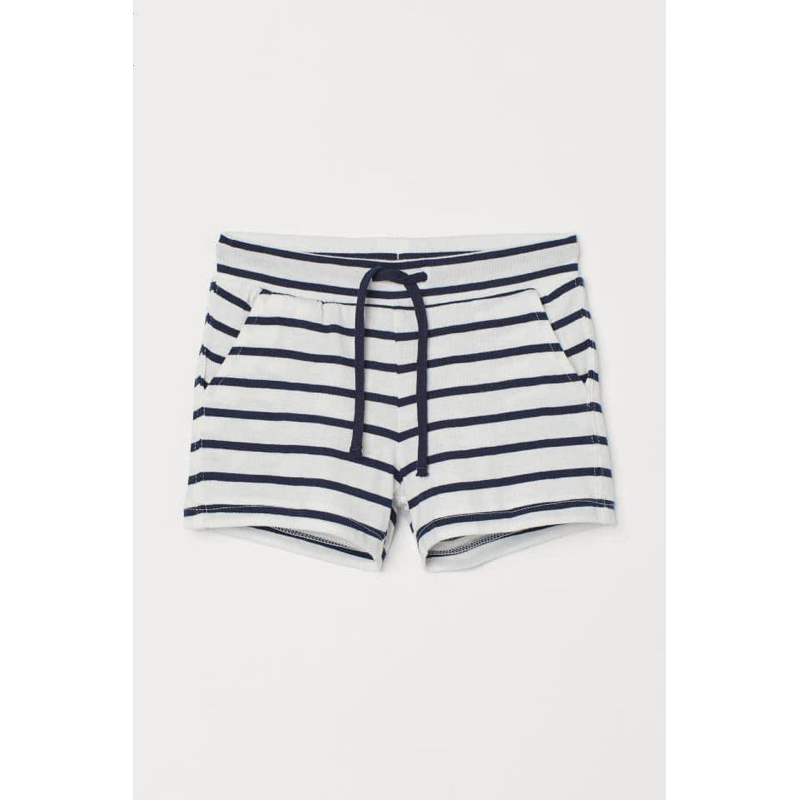 [Au.th]Quần sooc thun kẻ H&M sz 9-18M