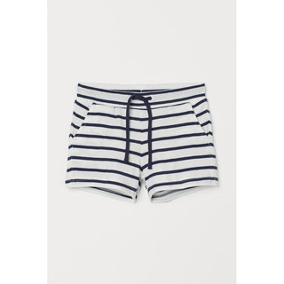 Quần sooc thun kẻ h&m sz 9-18m