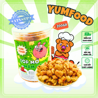 Tóp mỡ mắm hành 💛 𝐅𝐑𝐄𝐄𝐒𝐇𝐈𝐏💛 đồ ăn vặt tóp mỡ mắm hành 200gr siêu ngon yumfood