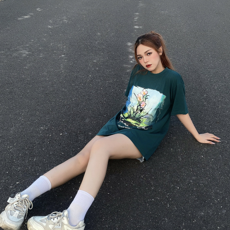 Áo Thun Local Brand Teeworld Flower T-shirt Trắng Đen Nam Nữ Form Rộng Unisex