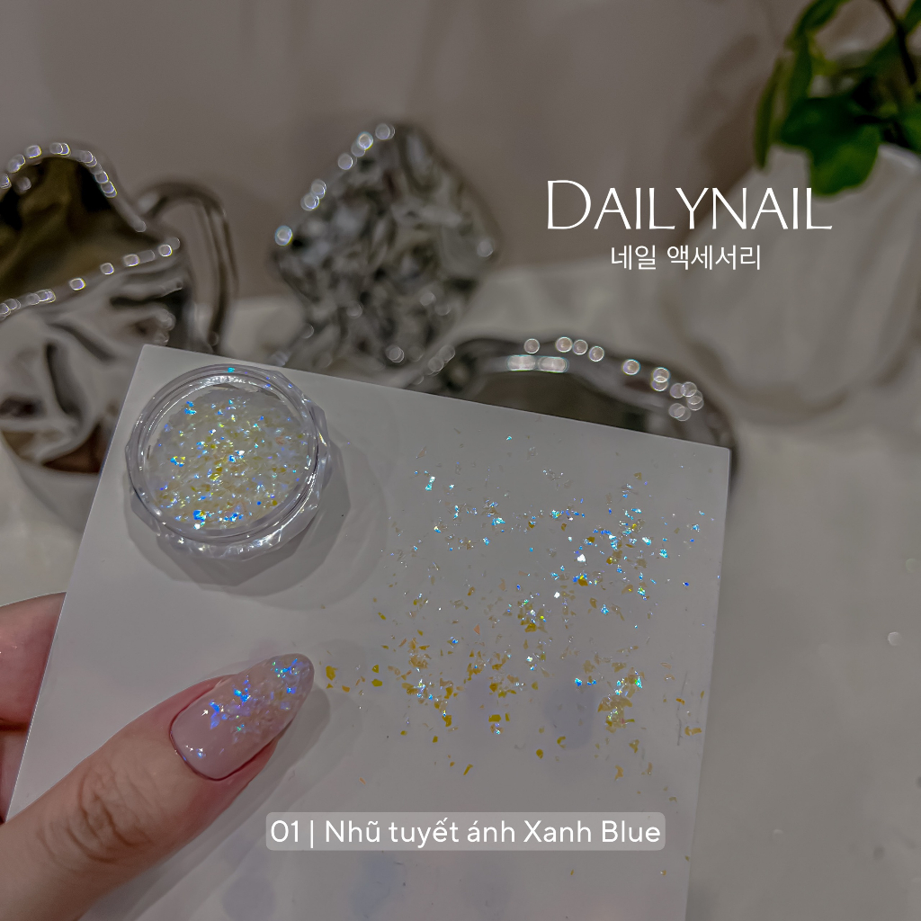 Nhũ Tuyết ẩn móng Daily Nail các tone màu
