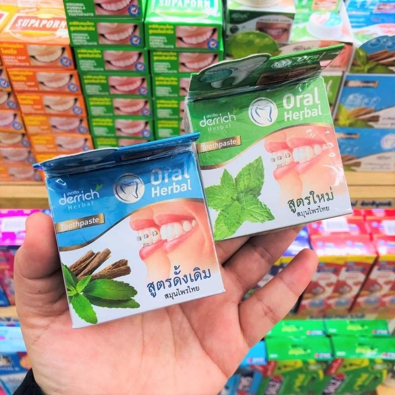 Kem đánh răng Derrich Oral Herbal Thái Lan