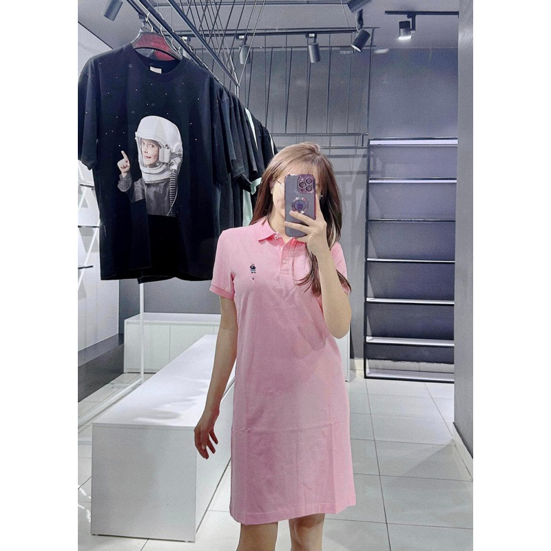 VÁY POLO WHO.A.U chất cá sấu 4 chiều cao cấp Logo thêu tỉ mỉ 1:1 so với hãng