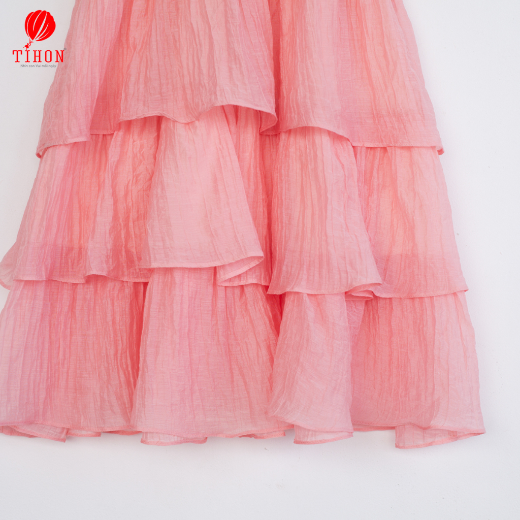 Váy cho bé gái TIHON cao cấp dáng maxi phong cách Hàn Quốc siêu xinh VT0750434