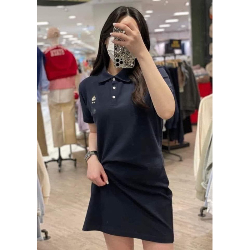 VÁY POLO WHO.A.U chất cá sấu 4 chiều cao cấp Logo thêu tỉ mỉ 1:1 so với hãng