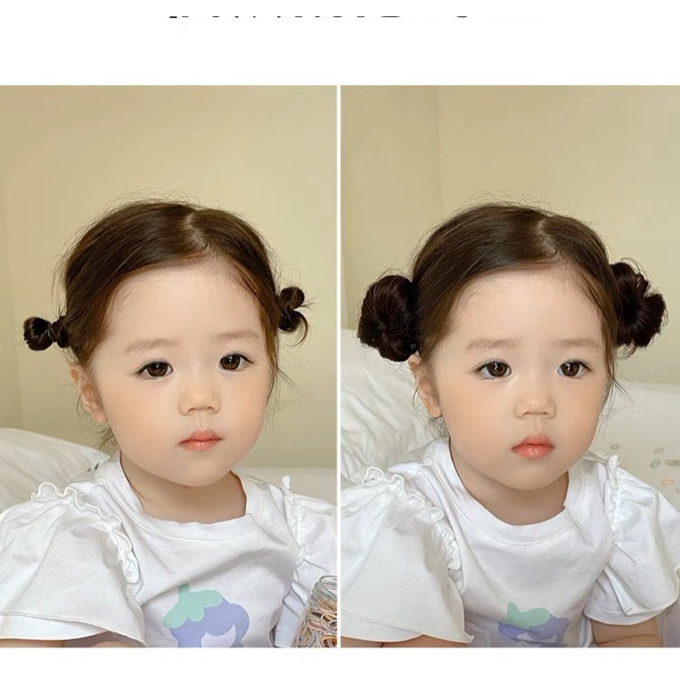 Kẹp búi tóc giả 2 bên cho bé MyBaby