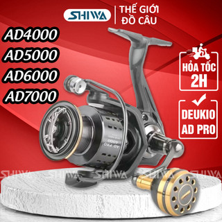Máy câu cá deukio ad pro 4000/5000/6000/7000 cao cấp full kim loại - máy câu cá kim loại đồ câu tulip