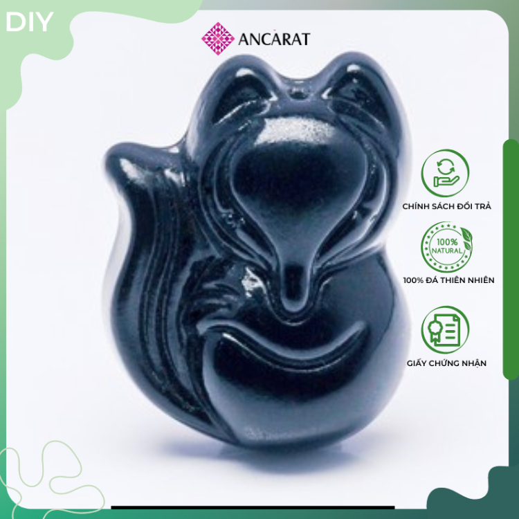 ANCARAT - Mặt dây Hồ Ly đá phong thủy - Mệnh Thủy