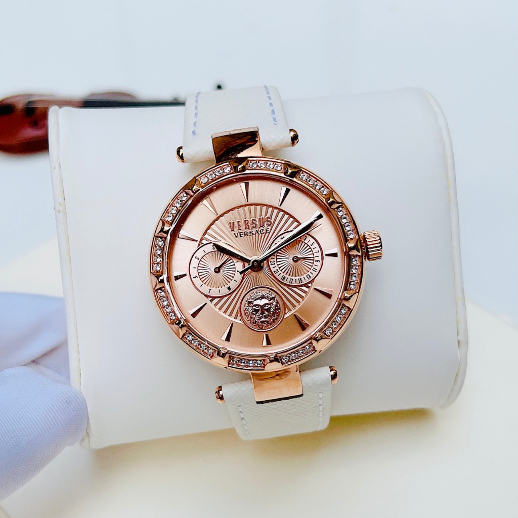 Đồng hồ chính hãng nữ Versus Versace Ladies Watch Sertie N- Máy pin - Kính cứng - Dây da