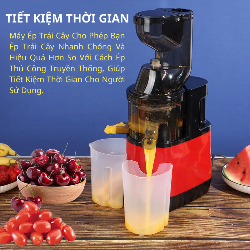 Máy Ép Hoa Quả Kumo May Ep Trái Cây Chậm Cao Cấp Lọc Sạch Bã