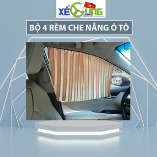 Rèm Cửa Ô Tô,Bằng Vải Có Gắn Nam Châm - Rèm Che Nắng Ô Tô,Bộ 4 Rèm