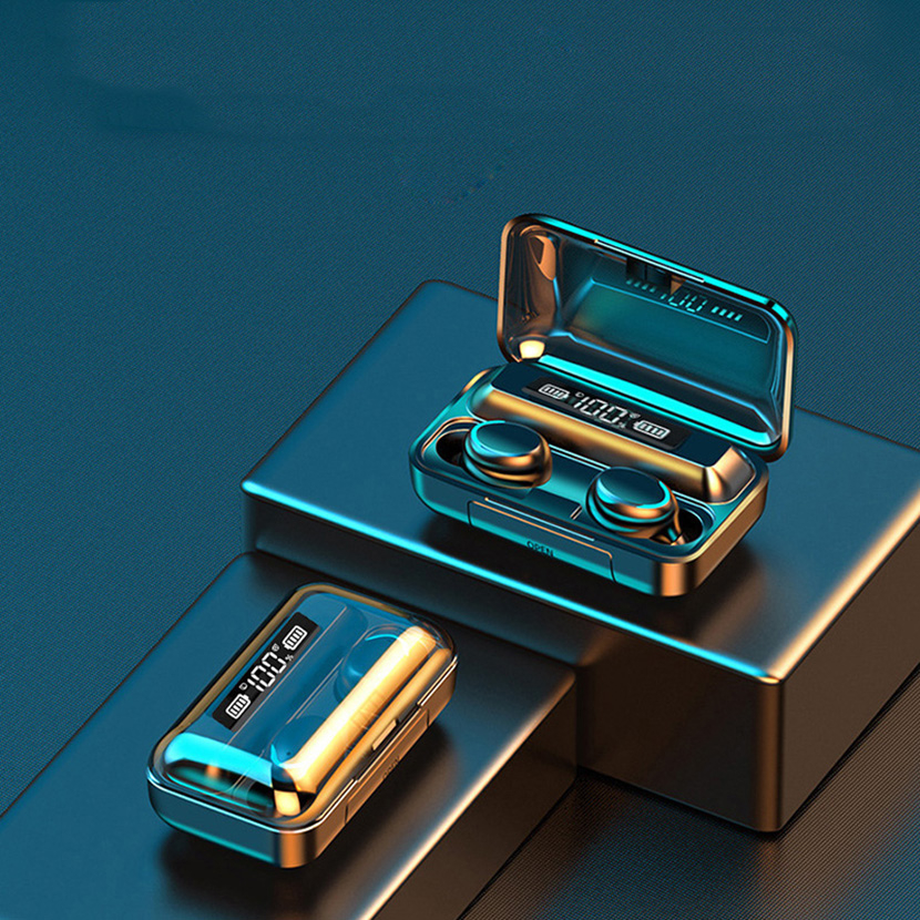 Tai Nghe Bluetooth F9-5, Có Míc Đàm Thoại, Cảm Biến Vân Tay, Kiêm Sạc Dự Phòng - HiTech