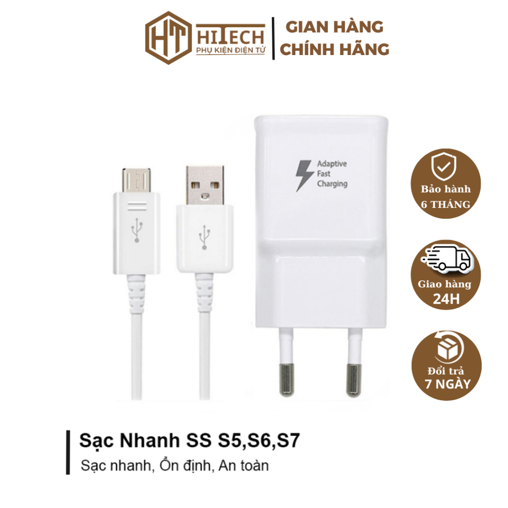 Bộ Sạc Nhanh S7 (12W) Cho SS, Sạc Ổn Định, Đảm Bảo An Toàn - HiTech