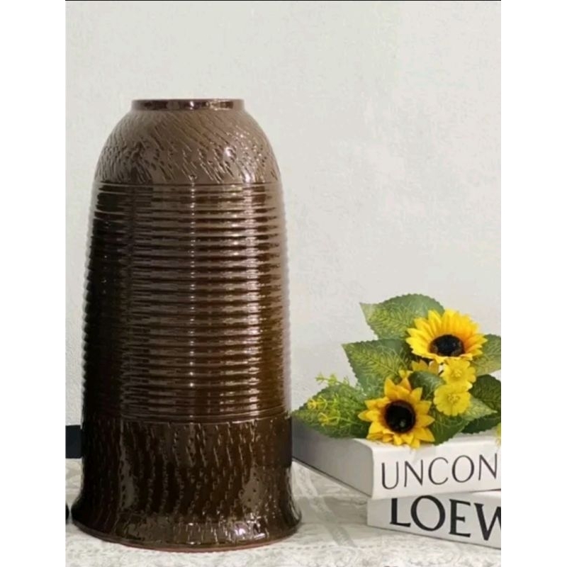 Bình lọ cắm hoa dáng chuông gốm sứ Bát Tràng hàng đẹp dày dặn 27cm,32cm,37cm