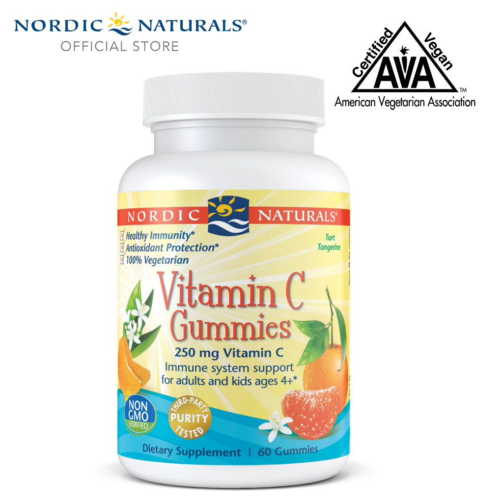 Nordic Naturals Vitamin C Gummies Vitamin C 250mg 60 viên kẹo dẻo