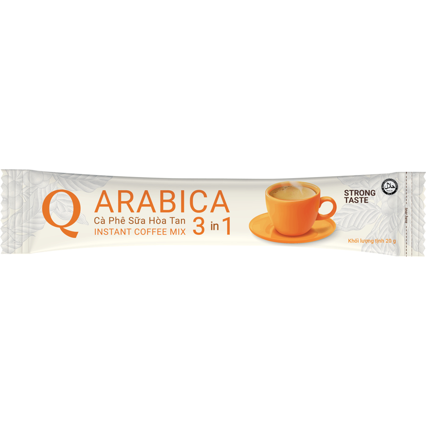 Cà phê sữa Arabica Trần Quang 480g  instant Coffee mix 3 in 1