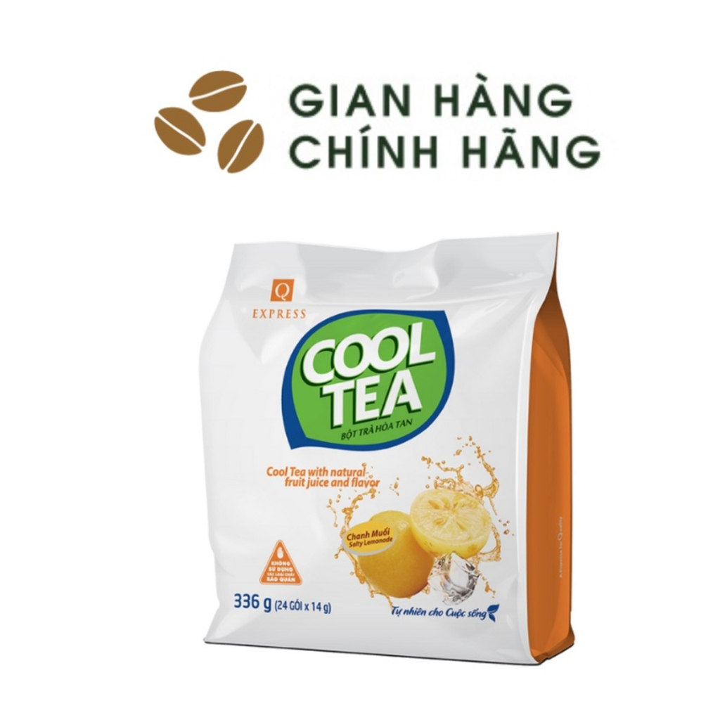 Trà Chanh Muối Cool Tea Trần Quang bịch 336g (24 gói dài x 14g)
