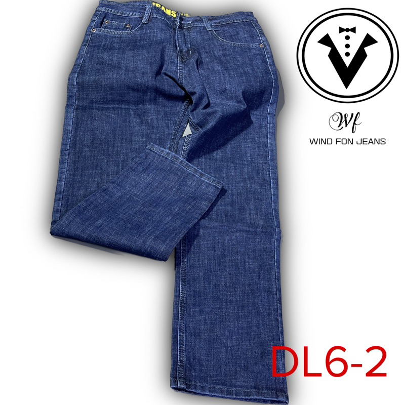 Quần Jeans Ống Suông Trung Niên Co Giãn Cao Cấp Vải Quảng Châu