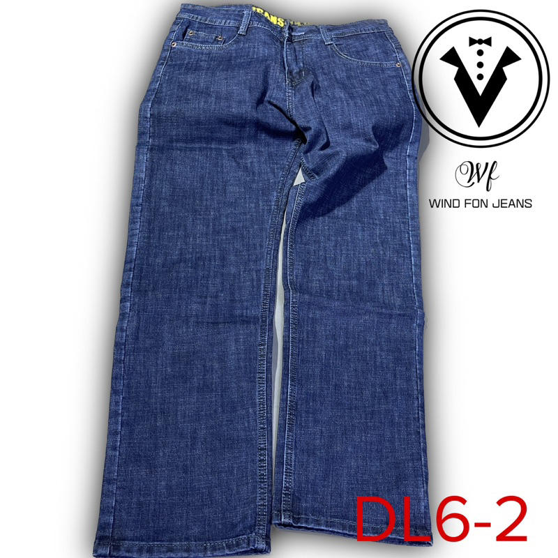 Quần Jeans Ống Suông Trung Niên Co Giãn Cao Cấp Vải Quảng Châu