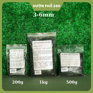 Đá nham thạch Lava Đen trồng sen đá, xương rồng, cây kiểng Đá nham thạch đen nhiều khoáng chất tự nhiên