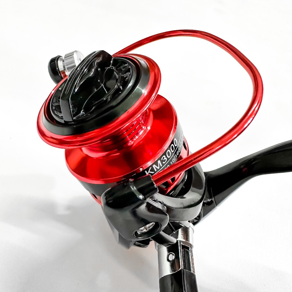 Máy Câu Cá KM Máy Câu Đứng 2000 Đến 8000 Chất Liệu Hợp Kim Nhôm Chuyên Câu Lure Tải Cá 10KG