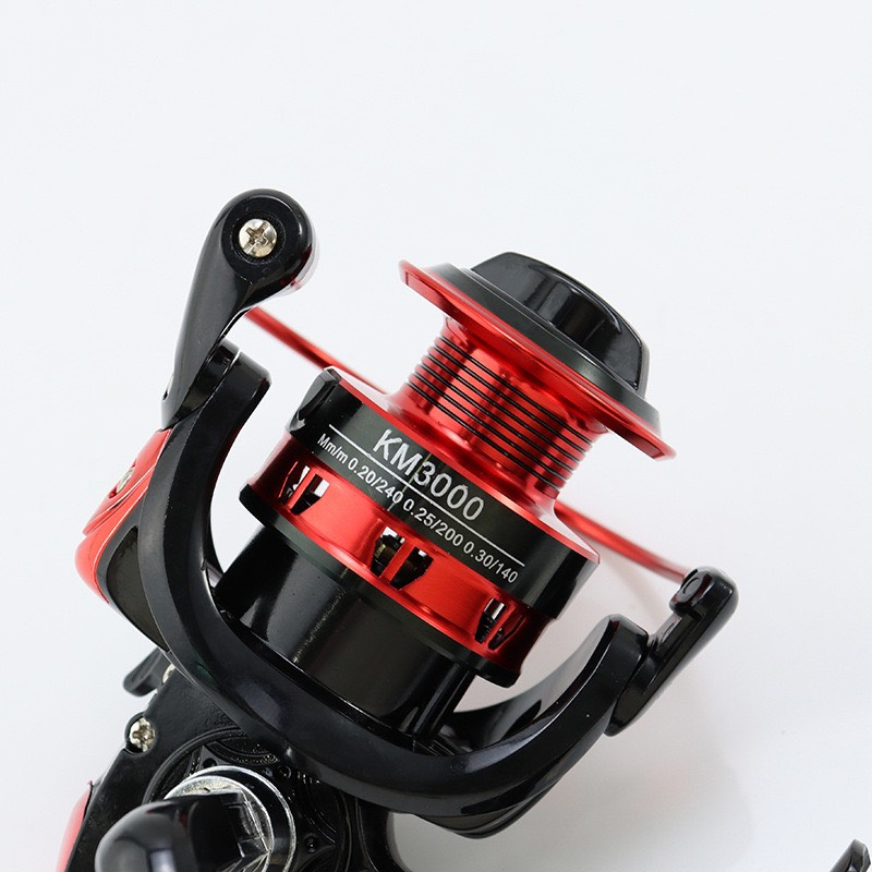 Máy Câu Cá KM Máy Câu Đứng 2000 Đến 8000 Chất Liệu Hợp Kim Nhôm Chuyên Câu Lure Tải Cá 10KG