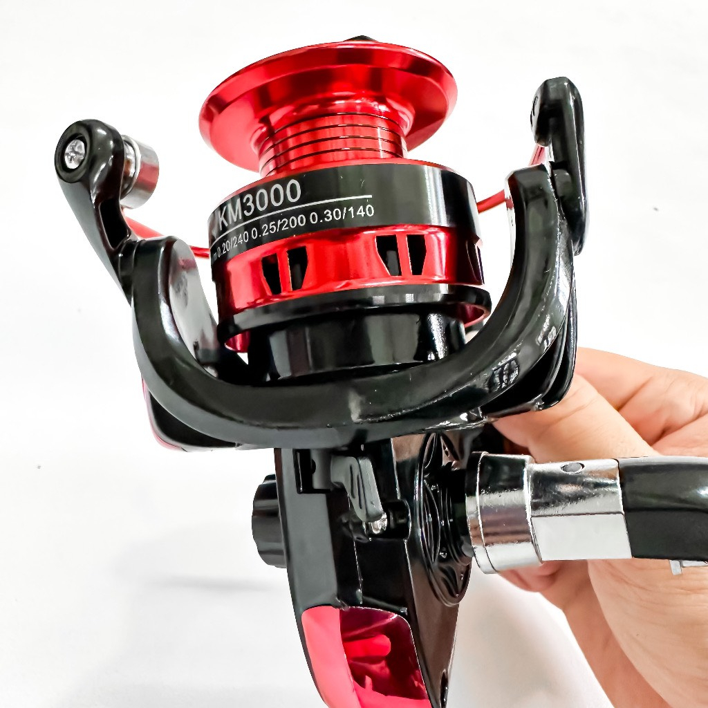 Máy Câu Cá KM Máy Câu Đứng 2000 Đến 8000 Chất Liệu Hợp Kim Nhôm Chuyên Câu Lure Tải Cá 10KG