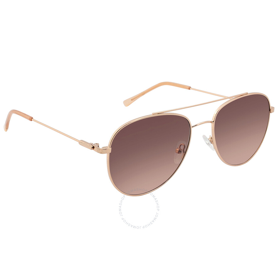 Calvin Klein Brown Pilot Ladies Sunglasses CK20120S
