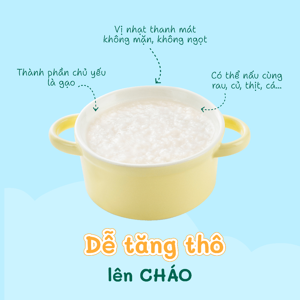 Cháo nấu công thức Mabu hạt vỡ (400gr), nấu nhanh dành cho bé từ 7 tháng tuổi, ăn dặm truyền thống, kiểu Nhật 400g