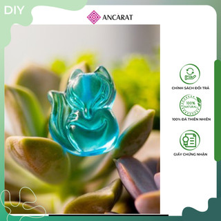 ANCARAT - Mặt dây Hồ ly đá phong thủy (Xanh dương - Mệnh Thủy)