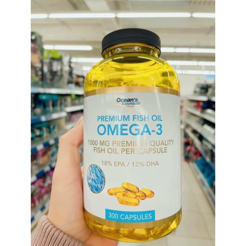 Dầu cá Omega 3 Ocean's Essential Fish Oil 1000mg hộp 300 viên