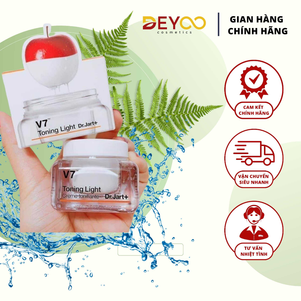 Kem dưỡng trắng tái tạo da V7 Toning Light Dr.Jart+ Hàn Quốc 15ml