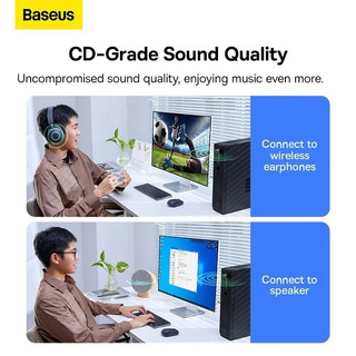 Usb bluetooth cho máy tính Baseus BA07 bluetooth V5.3 -Bảo Hành 6 tháng