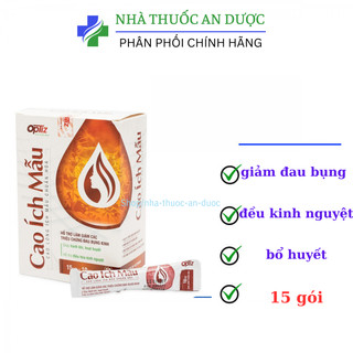 Cao lỏng ích mẫu điều hòa kinh nguyệt Hộp 15 gói