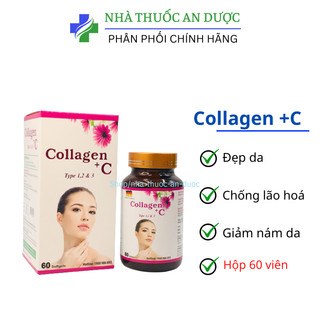 Viên uống trắng da collagen +c type 123 sắng đẹp da- lọ 60v