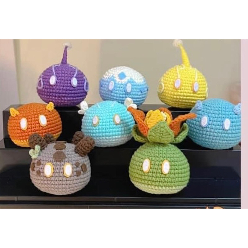 Móc khoá mô hình hình Gensin impact len handmade