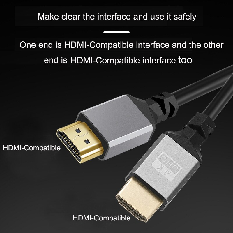 Cáp HDMI lò xo xoắn co giãn Mini HDMI / Micro HDMI 2.0 tương thích 4K 1080p 60Hz cho máy ảnh laptop máy tính thu gọn