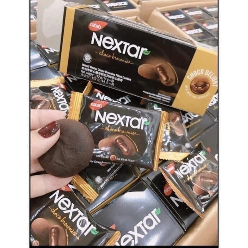 [ Ăn vặt ngon ] Bánh Quy Mềm Nhân Socola Nextar Brownies ăn mềm xốp siêu ngon
