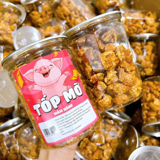 Tóp mỡ rim mắm hành thơm ngon giòn rụm 200g - Bim Bim ăn vặt thả ga