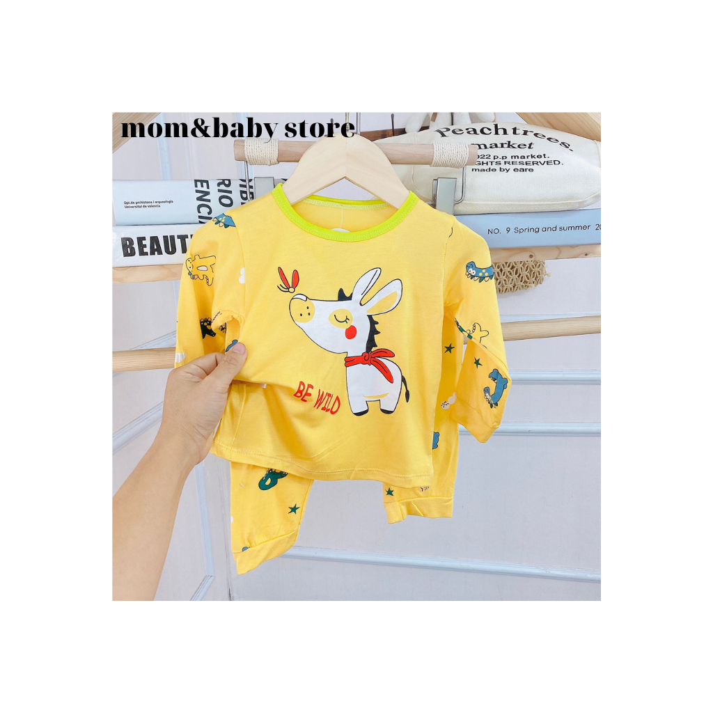 Bộ Dài Tay Thun Lạnh Cho Bé Trai Bé Gái