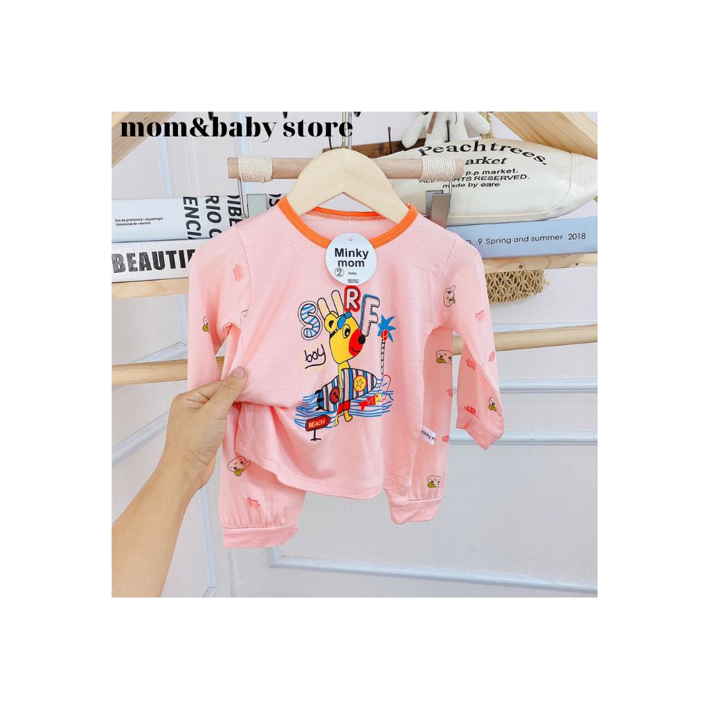 Bộ Dài Tay Thun Lạnh Cho Bé Trai Bé Gái