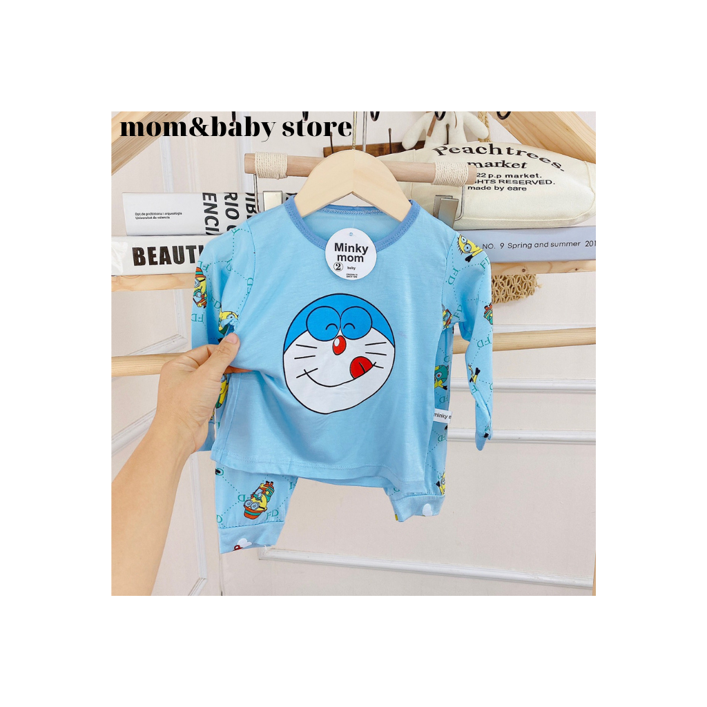 Bộ Dài Tay Thun Lạnh Cho Bé Trai Bé Gái