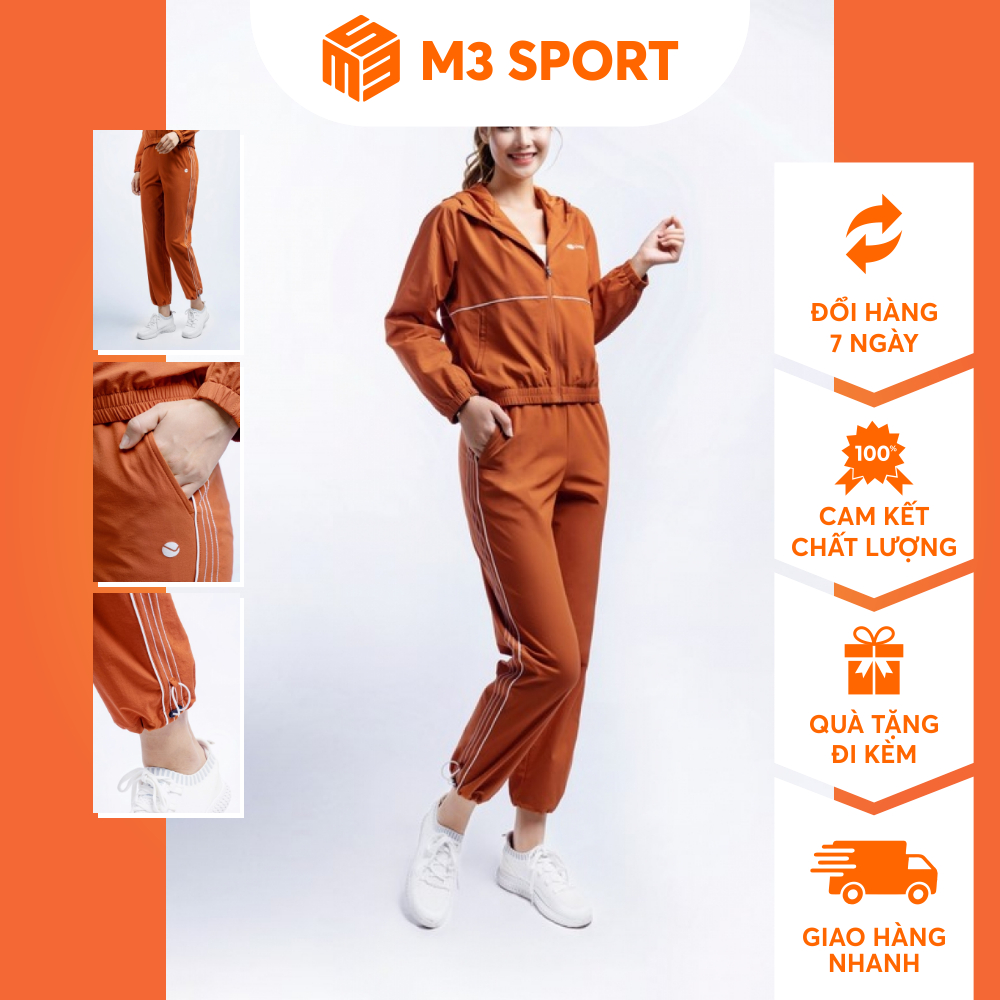Quần Dài Nữ Jogger Tập Luyện Thể Thao Đi Chơi Dã Ngoại Co Giãn Thoáng Khí Thấm Hút Mồ Hôi LV22210006